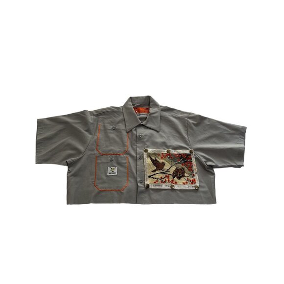 Axecents by Orah LeMaitre Tops - Axecents by Orah LeMaitre Crop Top in Grey